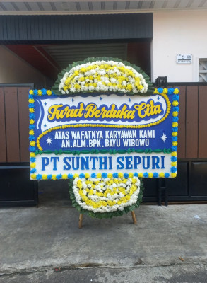 Papan Bunga Duka di Bawodesolo